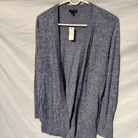 NWT Talbots Women Navy Blue Cardigan with Casual Pockets - Size M